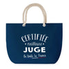 Sac de plage Bleu anse corde Certifiée meilleure Juge
