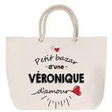 Sac Fête des Mères Mamie Famille Idée Cadeau anniversaire Noël Travail Boulot Métier Départ Retraite Collègue Femme cabas shopping plage