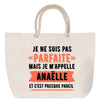 Sac Fête des Mères Mamie Famille Idée Cadeau anniversaire Noël Travail Boulot Métier Départ Retraite Collègue Femme cabas shopping plage
