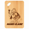 Planche bambou gravée personnalisée femme idée cadeau Fête des Mères apéro 30×20 prénom cuisine plateau fromage anniversaire noel maman mamie