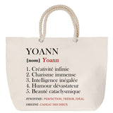 Sac Fête des Mères Mamie Famille Idée Cadeau anniversaire Noël Travail Boulot Métier Départ Retraite Collègue Femme cabas shopping plage