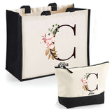 Cabas femme sac plage ou shopping tote bag pochette trousse Idée cadeau original pour anniversaire Noël travail départ retraite collègue famille fete des mères maman mamie