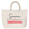 Sac Fête des Mères Mamie Famille Idée Cadeau anniversaire Noël Travail Boulot Métier Départ Retraite Collègue Femme cabas shopping plage