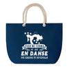 Sac de plage Bleu anse corde Danse Femme Légende Humour Geek
