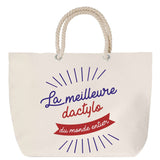 Sac Fête des Mères Mamie Famille Idée Cadeau anniversaire Noël Travail Boulot Métier Départ Retraite Collègue Femme cabas shopping plage