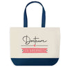 Sac de shopping bleu Docteure en Vacances