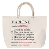 Sac Fête des Mères Mamie Famille Idée Cadeau anniversaire Noël Travail Boulot Métier Départ Retraite Collègue Femme cabas shopping plage