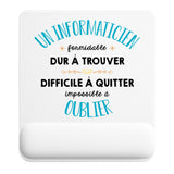 Tapis de souris ergonomique avec repose-poignet, accessoire bureau pour femme et homme, fête des pères, cadeau pas cher, idée cadeau fête des mères, secret santa, départ à la retraite, télétravail et gaming
