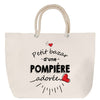 Sac Fête des Mères Mamie Famille Idée Cadeau anniversaire Noël Travail Boulot Métier Départ Retraite Collègue Femme cabas shopping plage
