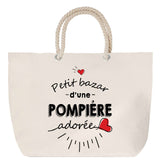 Sac Fête des Mères Mamie Famille Idée Cadeau anniversaire Noël Travail Boulot Métier Départ Retraite Collègue Femme cabas shopping plage