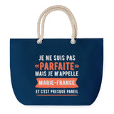 Sac de plage Bleu anse corde Marie-France Parfaite