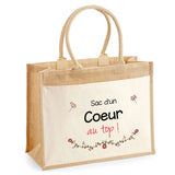 Sac Fête des Mères Mamie MAman Soeur Femme Famille Idée Cadeau anniversaire Noël Travail Boulot Métier Départ Retraite Collègue Femme cabas shopping plage