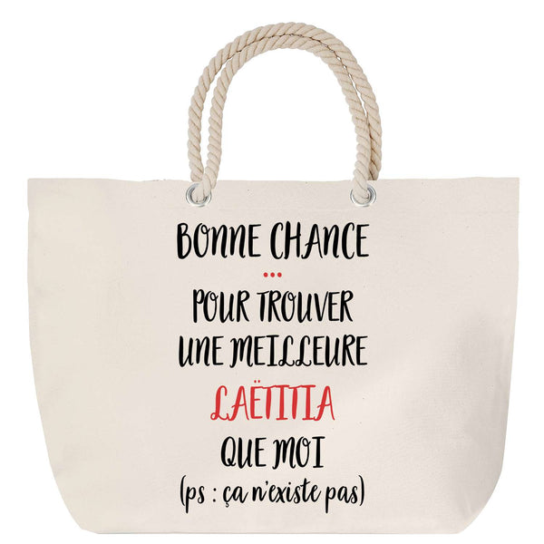Sac Fête des Mères Mamie Famille Idée Cadeau anniversaire Noël Travail Boulot Métier Départ Retraite Collègue Femme cabas shopping plage