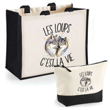 Cabas homme ou femme sac plage ou shopping tote bag pochette trousse Idée cadeau original pour anniversaire Noël travail départ retraite collègue famille fete des mères fetes des pères papa maman mamie papi
