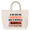 Sac Fête des Mères Mamie Famille Idée Cadeau anniversaire Noël Travail Boulot Métier Départ Retraite Collègue Femme cabas shopping plage