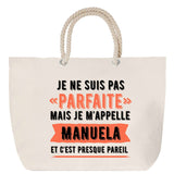 Sac Fête des Mères Mamie Famille Idée Cadeau anniversaire Noël Travail Boulot Métier Départ Retraite Collègue Femme cabas shopping plage