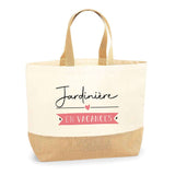Sac Jute Fête des Mères Fêtes des Pères Mamie Papi Famille Idée Cadeau anniversaire Noël Travail Boulot Métier Départ Retraite Collègue Femme Homme
