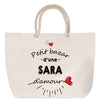 Sac Fête des Mères Mamie Famille Idée Cadeau anniversaire Noël Travail Boulot Métier Départ Retraite Collègue Femme cabas shopping plage