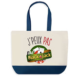 Sac de shopping bleu J'peux pas Black Jack