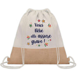 Sac Fête des Mères Mamie Famille Idée Cadeau anniversaire Noël Travail Boulot Métier Départ Retraite Collègue Femme cabas shopping plage