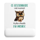 Tapis de souris ergonomique avec repose-poignet, accessoire bureau pour femme et homme, fête des pères, cadeau pas cher, idée cadeau fête des mères, secret santa, départ à la retraite, télétravail et gaming