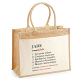 Sac Fête des Mères Mamie MAman Soeur Femme Famille Idée Cadeau anniversaire Noël Travail Boulot Métier Départ Retraite Collègue Femme cabas shopping plage