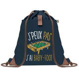 sac a dos bleu coton recycle avec pochette idee cadeau originale pour collegue ami prof ou membre de la famille cadeau mixte noel anniversaire secret santa ou depart au travail sac leger pratique et ecologique design breton moderne