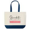 Sac de shopping bleu Benedicte en Vacances
