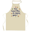 Cadeau Cuisinier cuisinière mère maman papa père mamie papi Vêtement Blouse de protection Barbecue Jardinage Tablier de Travail Tâches ménagères 