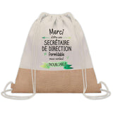 Sac Fête des Mères Mamie Maman Cadeau anniversaire Noël Travail Métier Départ Retraite Collègue Femme cabas shopping plage