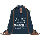 Sac à dos Bleu avec pochette Certifié meilleur Eco-Conseiller