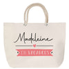 Sac Fête des Mères Mamie Famille Idée Cadeau anniversaire Noël Travail Boulot Métier Départ Retraite Collègue Femme cabas shopping plage