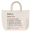 Sac Fête des Mères Mamie Famille Idée Cadeau anniversaire Noël Travail Boulot Métier Départ Retraite Collègue Femme cabas shopping plage