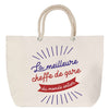Sac Fête des Mères Mamie Famille Idée Cadeau anniversaire Noël Travail Boulot Métier Départ Retraite Collègue Femme cabas shopping plage