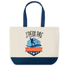Sac de shopping bleu J'peux pas Wakeboard