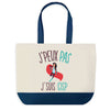 Sac de shopping bleu J'peux pas CISP