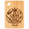 Planche bambou gravée personnalisée homme idée cadeau Fête des Pères apéro 30×20 prénom cuisine plateau fromage anniversaire noel papa papi 