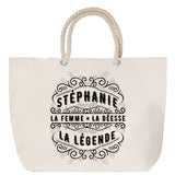 Sac Fête des Mères Mamie Famille Idée Cadeau anniversaire Noël Travail Boulot Métier Départ Retraite Collègue Femme cabas shopping plage