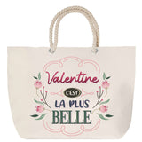 Sac Fête des Mères Mamie Famille Idée Cadeau anniversaire Noël Travail Boulot Métier Départ Retraite Collègue Femme cabas shopping plage