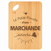 Planche bambou gravée personnalisée femme idée cadeau Fête des Mères apéro 30×20 prénom cuisine plateau fromage anniversaire noel maman mamie