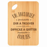 Planche bambou gravée personnalisée homme idée cadeau Fête des Pères apéro 30×20 prénom cuisine plateau fromage anniversaire noel papa papi 