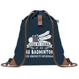 sac a dos bleu coton recycle avec pochette idee cadeau originale pour collegue ami prof ou membre de la famille cadeau mixte noel anniversaire secret santa ou depart au travail sac leger pratique et ecologique design breton moderne