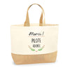 Sac Jute Fête des Mères Fêtes des Pères Mamie Papi Famille Idée Cadeau anniversaire Noël Travail Boulot Métier Départ Retraite Collègue Femme Homme