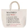Sac Fête des Mères Mamie Famille Idée Cadeau anniversaire Noël Travail Boulot Métier Départ Retraite Collègue Femme cabas shopping plage