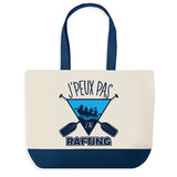 Sac de shopping bleu J'peux pas Rafting