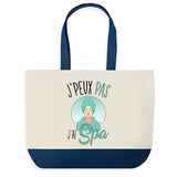 Sac de shopping bleu J'peux pas Spa