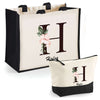 Cabas femme sac plage ou shopping tote bag pochette trousse Idée cadeau original pour anniversaire Noël travail départ retraite collègue famille fete des mères maman mamie