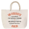 Sac Fête des Mères Mamie Famille Idée Cadeau anniversaire Noël Travail Boulot Métier Départ Retraite Collègue Femme cabas shopping plage