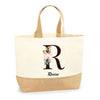 Sac Jute Fête des Mères Fêtes des Pères Mamie Papi Famille Idée Cadeau anniversaire Noël Travail Boulot Métier Départ Retraite Collègue Femme Homme