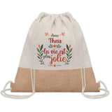 Sac Fête des Mères Mamie Famille Idée Cadeau anniversaire Noël Travail Boulot Métier Départ Retraite Collègue Femme cabas shopping plage